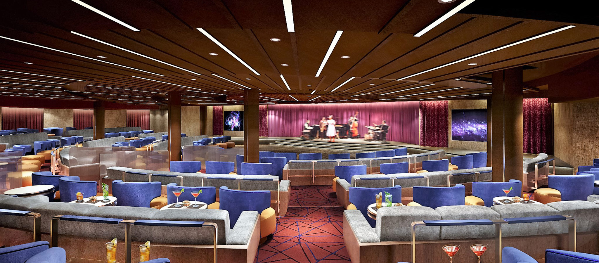 Conference planners benefit from the top-notch shows on board: their technically perfect equipment is included in the charter rate.