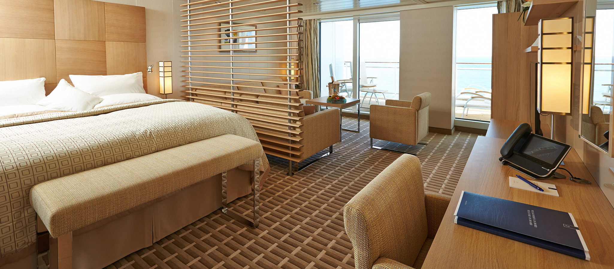 Precious wood, fine linen and premium en-suite bathrooms – your guests will feel like royalty!