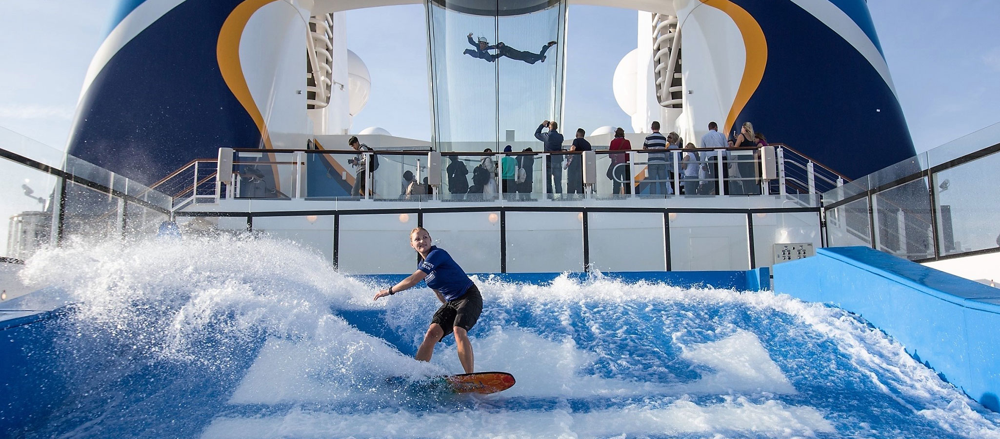 The sports facilities are likely to delight your guests: wave riding, climbing wall, ice rink, soccer fields, tennis courts and basketball courts – the list goes on and on.