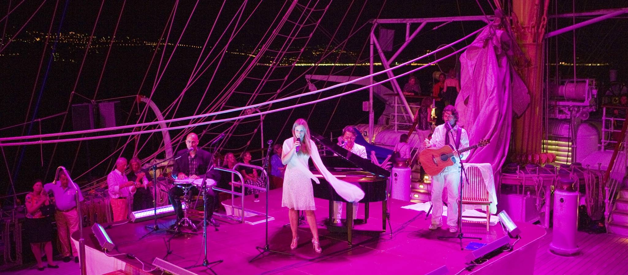 Gala event under the sails. Onboard your exclusively chartered sailing ship, OceanEvent is creating everlasting moments.