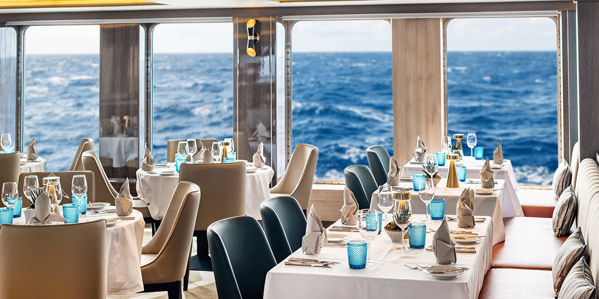 Kreuzfahrtschiff Restaurant bis 196 Pax