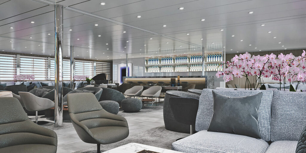 Boutiquekreuzfahrt auf exklusiver Yacht mit OceanEvent - Al Fresco Dining - Lounge