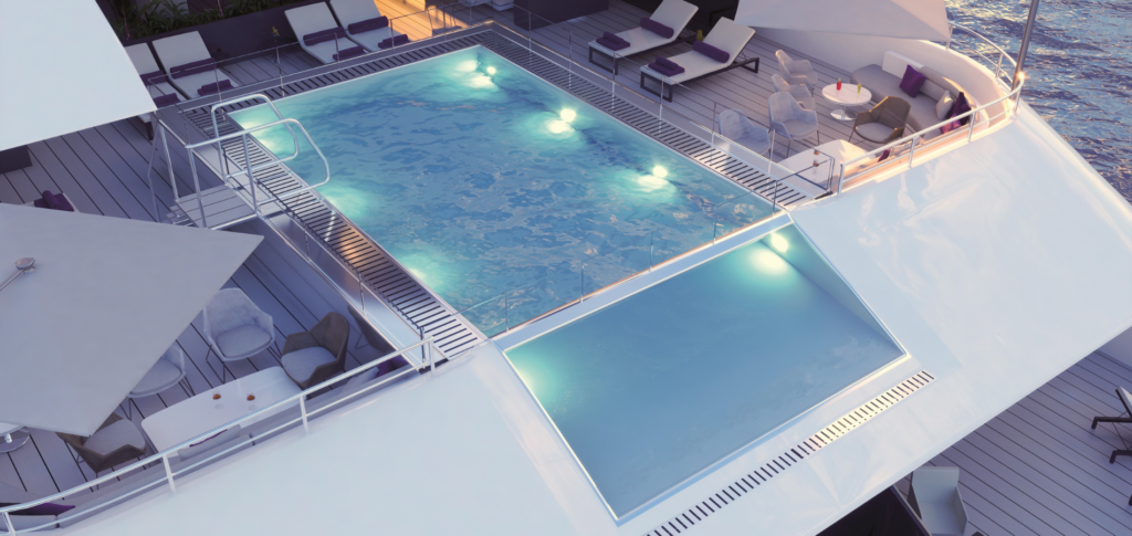 Boutiquekreuzfahrt auf exklusiver Yacht mit OceanEvent - Infinity Pool