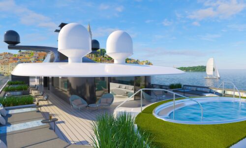 Charter Emerald Kaia for up to 128 guests | Exclusively with OceanEvent