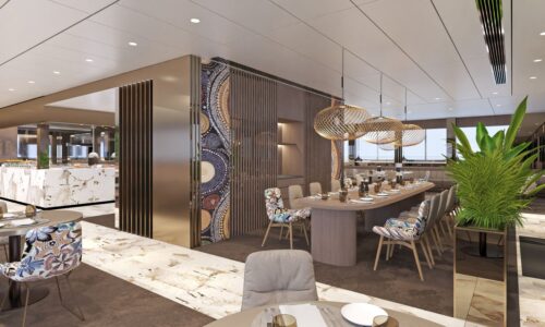 Charter Emerald Kaia for up to 128 guests | Exclusively with OceanEvent