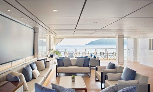 Private EVRIMA charter Greece at OceanEvent